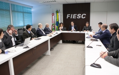 Em visita à FIESC, comitiva italiana conhece iniciativas voltadas à inovação