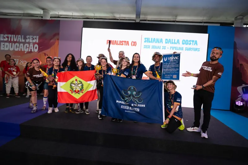 Equipe da Escola SESI/SC embarca para mundial de robótica nos EUA